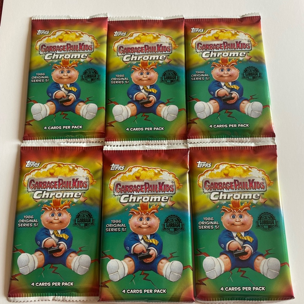 ☂️ Six packs Garbage Pail Kids cards